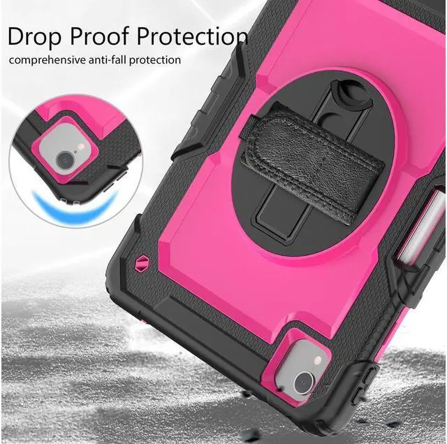 Alt view image 7 of 7 - BONAEVER Case for iPad Pro 11 inch 2022 2021 2020 2018 iPad Air 5 Air 4 10.9 2022 2020 Protective Cover with Screen Protector Pencil Holder with Hand Strap