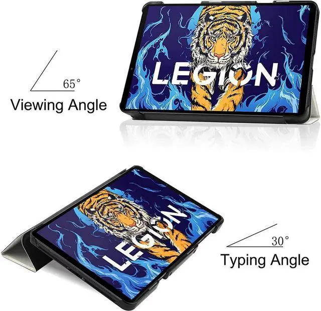 Alt view image 4 of 7 - BONAEVER Case for Lenovo Legion Y700 8.8 inch TB-9707F Tri Fold Slim Hard Shell Protective Smart Cover with Stand for Lenovo Legion Y700