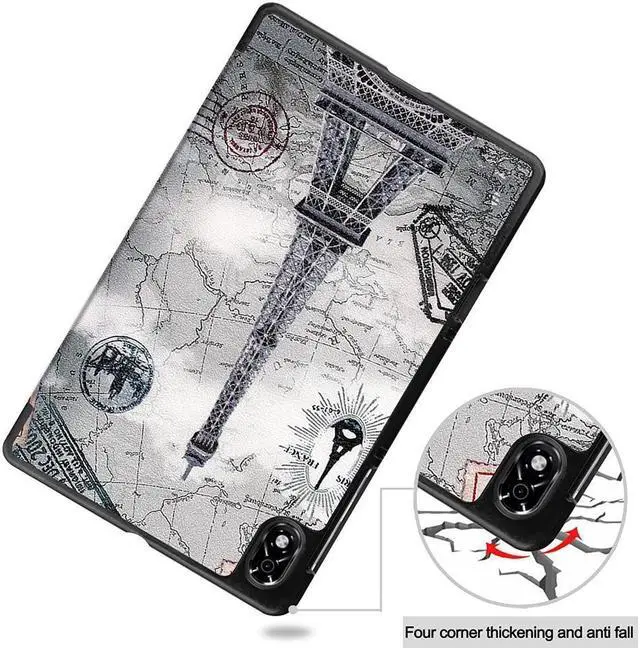 Alt view image 7 of 7 - BONAEVER Case for Lenovo Legion Y700 8.8 inch TB-9707F Tri Fold Slim Hard Shell Protective Smart Cover with Stand for Lenovo Legion Y700