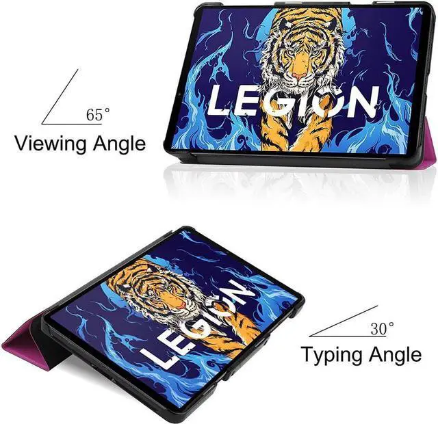 Alt view image 7 of 7 - BONAEVER Case for Lenovo Legion Y700 8.8 inch TB-9707F Tri Fold Slim Hard Shell Protective Smart Cover with Stand for Lenovo Legion Y700