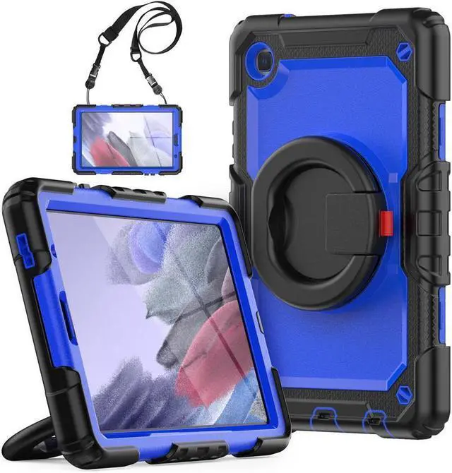 Main image of BONAEVER Case For Samsung Galaxy Tab A7 Lite Case 8.7 inch with Screen Protector Pen Holder Shockproof Hard Protective Kids Cover for Galaxy Tab A7 Lite 2021 SM-T220/T225/T227 with Rotatable Stand