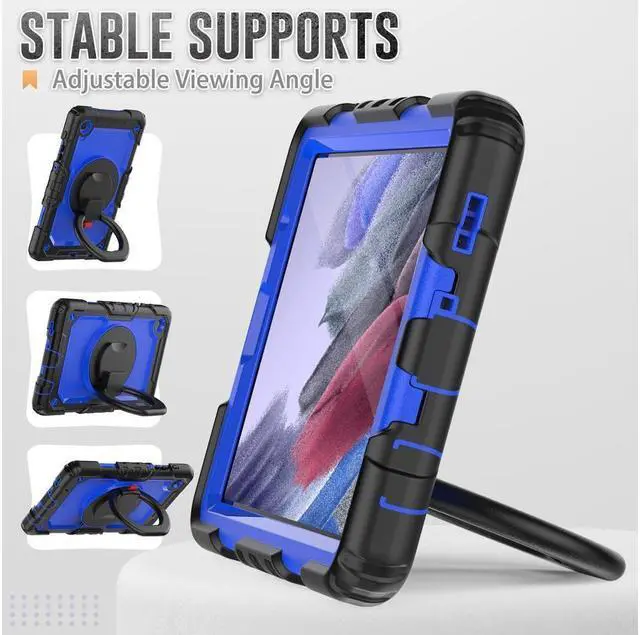 Alt view image 6 of 7 - BONAEVER Case For Samsung Galaxy Tab A7 Lite Case 8.7 inch with Screen Protector Pen Holder Shockproof Hard Protective Kids Cover for Galaxy Tab A7 Lite 2021 SM-T220/T225/T227 with Rotatable Stand