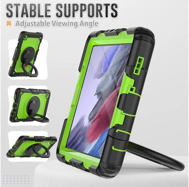 Alt view image 2 of 7 - BONAEVER Case For Samsung Galaxy Tab A7 Lite Case 8.7 inch with Screen Protector Pen Holder Shockproof Hard Protective Kids Cover for Galaxy Tab A7 Lite 2021 SM-T220/T225/T227 with Rotatable Stand
