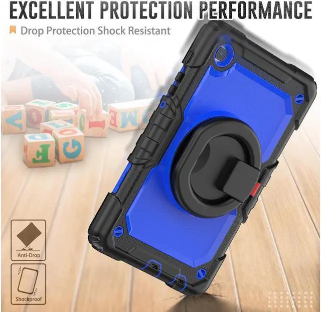 Alt view image 7 of 7 - BONAEVER Case For Samsung Galaxy Tab A7 Lite Case 8.7 inch with Screen Protector Pen Holder Shockproof Hard Protective Kids Cover for Galaxy Tab A7 Lite 2021 SM-T220/T225/T227 with Rotatable Stand