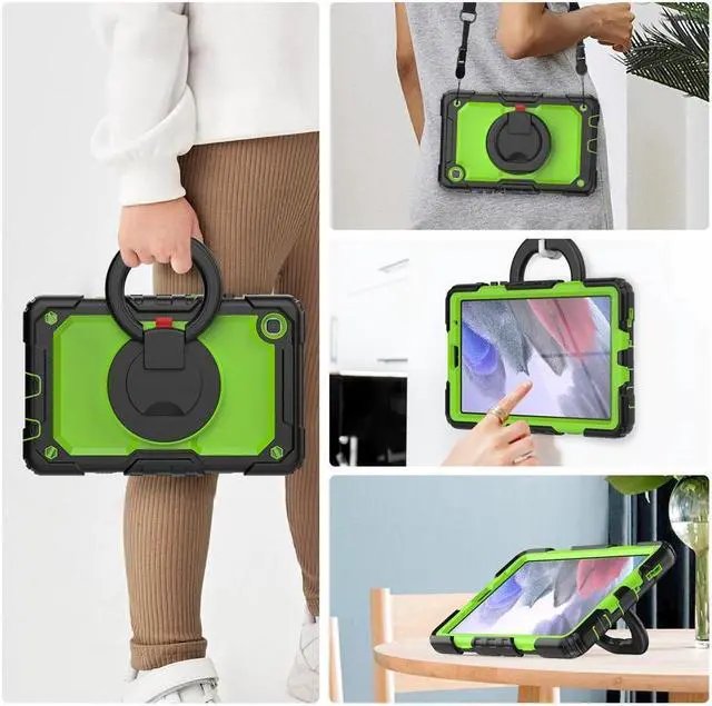 Alt view image 3 of 7 - BONAEVER Case For Samsung Galaxy Tab A7 Lite Case 8.7 inch with Screen Protector Pen Holder Shockproof Hard Protective Kids Cover for Galaxy Tab A7 Lite 2021 SM-T220/T225/T227 with Rotatable Stand