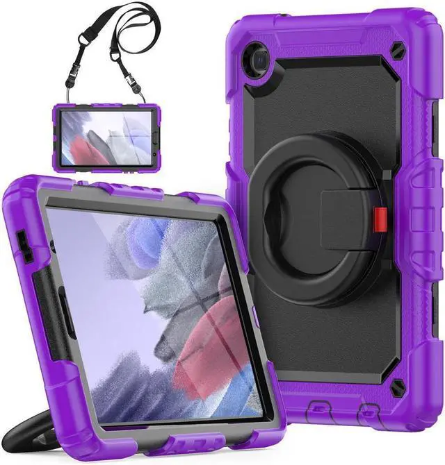 Main image of BONAEVER Case For Samsung Galaxy Tab A7 Lite Case 8.7 inch with Screen Protector Pen Holder Shockproof Hard Protective Kids Cover for Galaxy Tab A7 Lite 2021 SM-T220/T225/T227 with Rotatable Stand