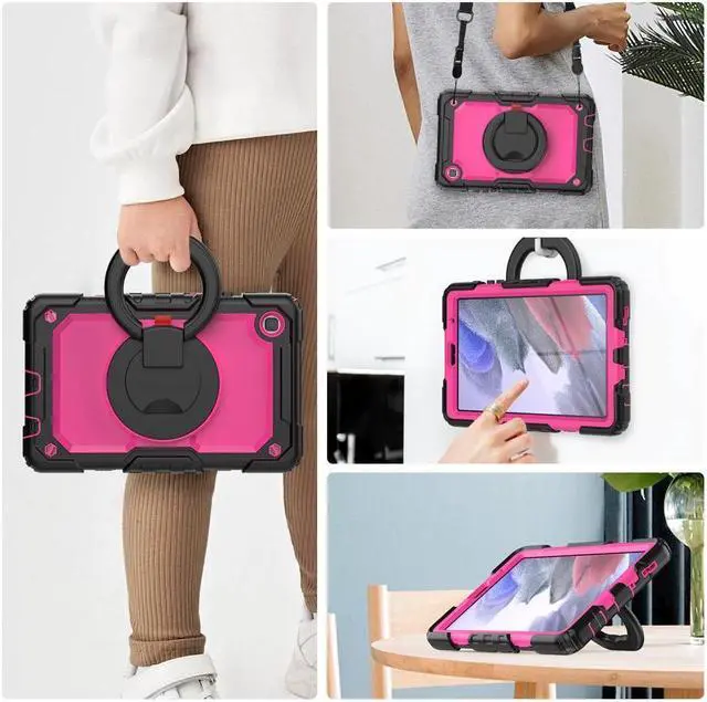 Alt view image 2 of 6 - BONAEVER Case For Samsung Galaxy Tab A7 Lite Case 8.7 inch with Screen Protector Pen Holder Shockproof Hard Protective Kids Cover for Galaxy Tab A7 Lite 2021 SM-T220/T225/T227 with Rotatable Stand