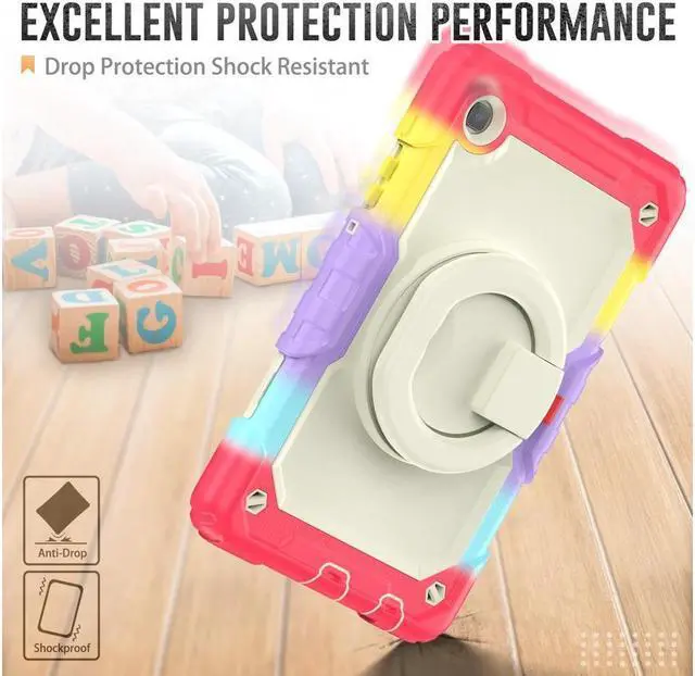 Alt view image 2 of 7 - BONAEVER Case For Samsung Galaxy Tab A7 Lite Case 8.7 inch with Screen Protector Pen Holder Shockproof Hard Protective Kids Cover for Galaxy Tab A7 Lite 2021 SM-T220/T225/T227 with Rotatable Stand