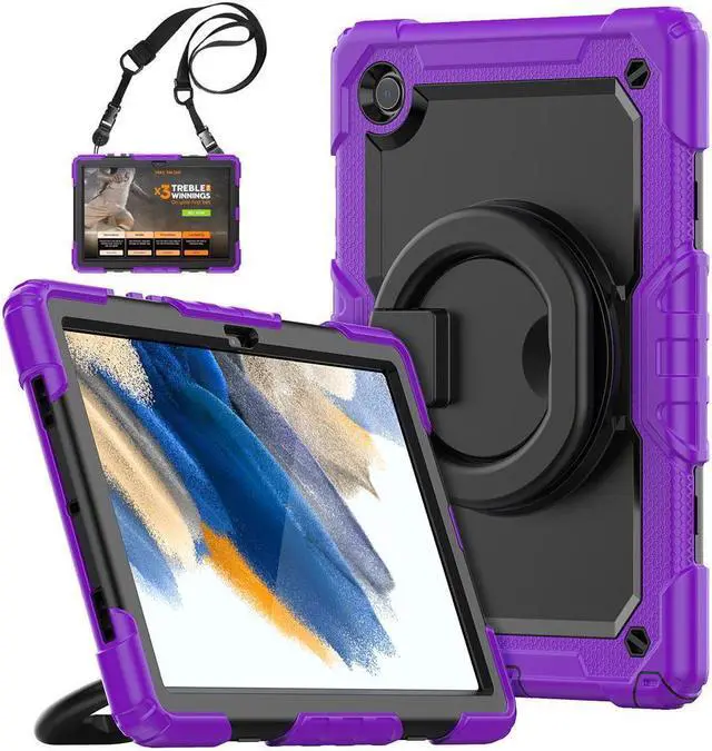 Main image of Case For Samsung Galaxy Tab Tab A8 10.5 inch 2022 with Screen Protector and Pen Holder, Shockproof Hard Protective Kids Cover for Galaxy Tab A8 10.5 inch SM-X200 SM-X205 SM-X207 with Rotatable Stand