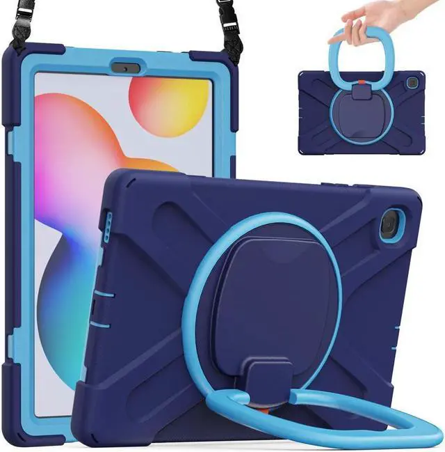 Main image of BONAEVER For Samsung Tab S6 Lite 10.4 Inch 2020 2022 Case Shockproof Cover with 360 Rotating Stand /Hand StrapShoulder Strap Pen Holder for Galaxy S6 lite SM-P610 SM-P613 SM-P615 SM-P619