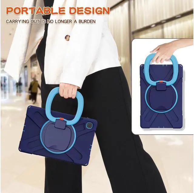Alt view image 7 of 7 - BONAEVER For Samsung Tab S6 Lite 10.4 Inch 2020 2022 Case Shockproof Cover with 360 Rotating Stand /Hand StrapShoulder Strap Pen Holder for Galaxy S6 lite SM-P610 SM-P613 SM-P615 SM-P619