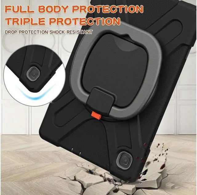 Alt view image 3 of 7 - BONAEVER For Samsung Tab S6 Lite 10.4 Inch 2020 2022 Case Shockproof Cover with 360 Rotating Stand /Hand StrapShoulder Strap Pen Holder for Galaxy S6 lite SM-P610 SM-P613 SM-P615 SM-P619