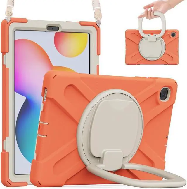 Main image of BONAEVER For Samsung Tab S6 Lite 10.4 Inch 2020 2022 Case Shockproof Cover with 360 Rotating Stand /Hand StrapShoulder Strap Pen Holder for Galaxy S6 lite SM-P610 SM-P613 SM-P615 SM-P619