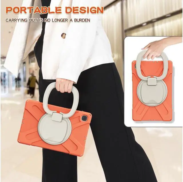 Alt view image 7 of 7 - BONAEVER For Samsung Tab S6 Lite 10.4 Inch 2020 2022 Case Shockproof Cover with 360 Rotating Stand /Hand StrapShoulder Strap Pen Holder for Galaxy S6 lite SM-P610 SM-P613 SM-P615 SM-P619