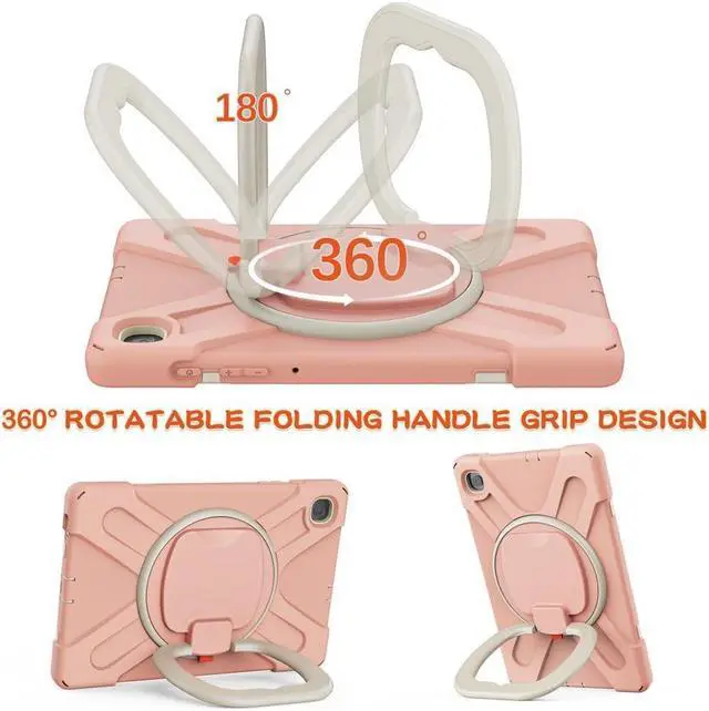 Alt view image 5 of 7 - BONAEVER For Samsung Tab S6 Lite 10.4 Inch 2020 2022 Case Shockproof Cover with 360 Rotating Stand /Hand StrapShoulder Strap Pen Holder for Galaxy S6 lite SM-P610 SM-P613 SM-P615 SM-P619