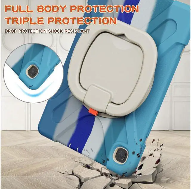 Alt view image 4 of 7 - BONAEVER For Samsung Tab S6 Lite 10.4 Inch 2020 2022 Case Shockproof Cover with 360 Rotating Stand /Hand StrapShoulder Strap Pen Holder for Galaxy S6 lite SM-P610 SM-P613 SM-P615 SM-P619