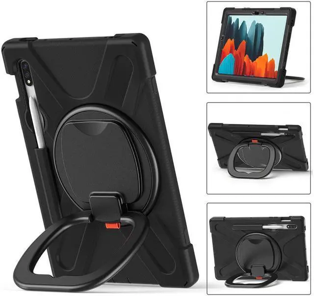 Alt view image 5 of 7 - BONAEVER Case for Samsung Galaxy Tab S7 11 Inch 2020 Shockproof Cover with Pen Holder Stand and Shoulder Strap for Samsung Tab S7 11 Inch 2020 SM-T870 SM-T875 SM-T876