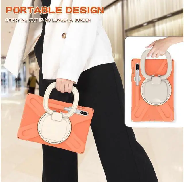 Alt view image 7 of 7 - BONAEVER Case for Samsung Galaxy Tab S7 11 Inch 2020 Shockproof Cover with Pen Holder Stand and Shoulder Strap for Samsung Tab S7 11 Inch 2020 SM-T870 SM-T875 SM-T876