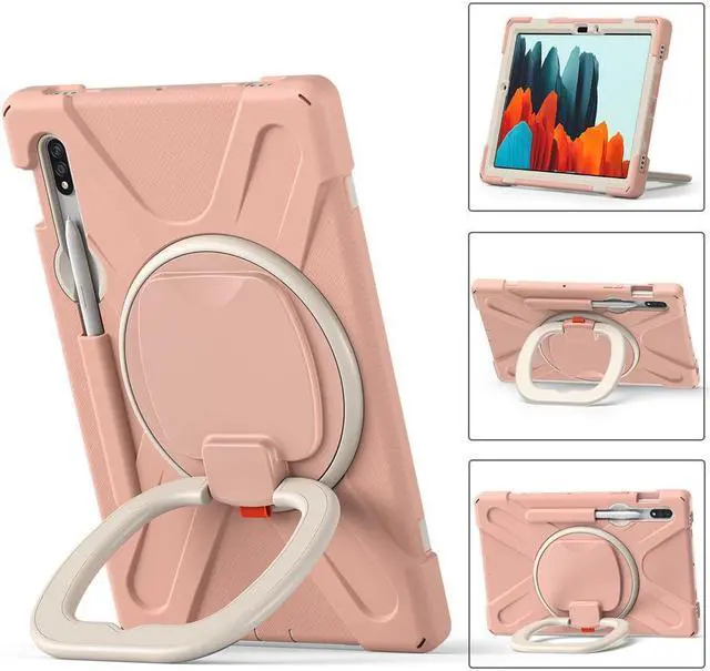 Alt view image 2 of 7 - BONAEVER Case for Samsung Galaxy Tab S7 11 Inch 2020 Shockproof Cover with Pen Holder Stand and Shoulder Strap for Samsung Tab S7 11 Inch 2020 SM-T870 SM-T875 SM-T876
