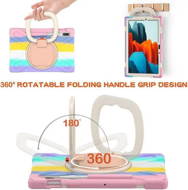 Alt view image 5 of 7 - BONAEVER Case for Samsung Galaxy Tab S7 11 Inch 2020 Shockproof Cover with Pen Holder Stand and Shoulder Strap for Samsung Tab S7 11 Inch 2020 SM-T870 SM-T875 SM-T876