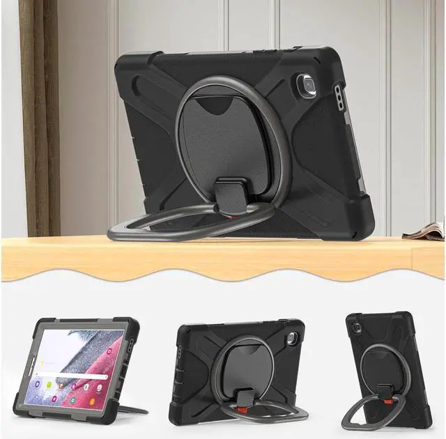 Alt view image 4 of 7 - BONAEVER For Samsung Galaxy Tab A7 Lite Case 2021 Rugged Silicone Case with Handle Grip Shoulder Strap Standable Stand and for Galaxy Tab A7 Lite 8.7 inch 2021 SM-T220/SM-T225/SM-T227