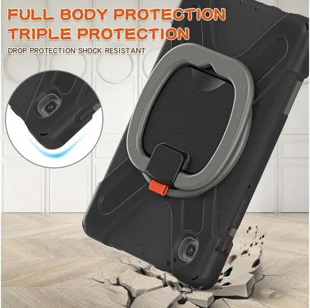 Alt view image 6 of 7 - BONAEVER For Samsung Galaxy Tab A7 Lite Case 2021 Rugged Silicone Case with Handle Grip Shoulder Strap Standable Stand and for Galaxy Tab A7 Lite 8.7 inch 2021 SM-T220/SM-T225/SM-T227