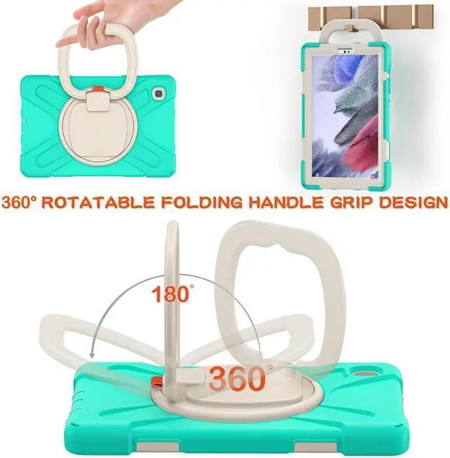 Alt view image 2 of 7 - BONAEVER For Samsung Galaxy Tab A7 Lite Case 2021 Rugged Silicone Case with Handle Grip Shoulder Strap Standable Stand and for Galaxy Tab A7 Lite 8.7 inch 2021 SM-T220/SM-T225/SM-T227