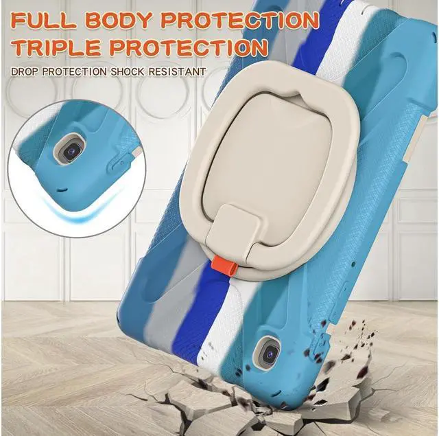 Alt view image 5 of 7 - BONAEVER For Samsung Galaxy Tab A7 Lite Case 2021 Rugged Silicone Case with Handle Grip Shoulder Strap Standable Stand and for Galaxy Tab A7 Lite 8.7 inch 2021 SM-T220/SM-T225/SM-T227