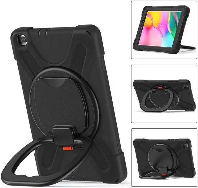 Alt view image 4 of 7 - BONAEVER For Samsung Galaxy Tab A 8.0 Case 2019 Rugged Shockproof Case with Hand Strap Stand and Carrying Shoulder Strap for Galaxy Tab A 8.0 2019 Model SM-T290 SM-T295 SM-T297
