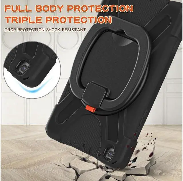 Alt view image 5 of 7 - BONAEVER For Samsung Galaxy Tab A 8.0 Case 2019 Rugged Shockproof Case with Hand Strap Stand and Carrying Shoulder Strap for Galaxy Tab A 8.0 2019 Model SM-T290 SM-T295 SM-T297