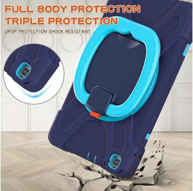 Alt view image 7 of 7 - BONAEVER For Samsung Galaxy Tab A 8.0 Case 2019 Rugged Shockproof Case with Hand Strap Stand and Carrying Shoulder Strap for Galaxy Tab A 8.0 2019 Model SM-T290 SM-T295 SM-T297