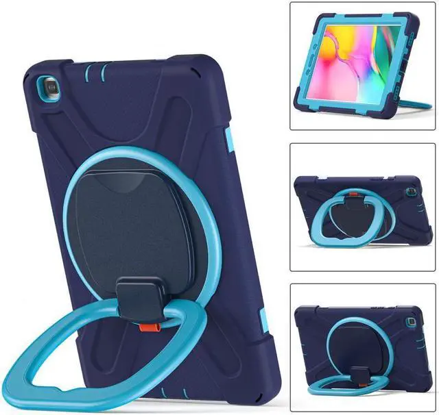 Alt view image 4 of 7 - BONAEVER For Samsung Galaxy Tab A 8.0 Case 2019 Rugged Shockproof Case with Hand Strap Stand and Carrying Shoulder Strap for Galaxy Tab A 8.0 2019 Model SM-T290 SM-T295 SM-T297
