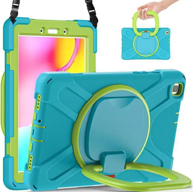 Main image of BONAEVER For Samsung Galaxy Tab A 8.0 Case 2019 Rugged Shockproof Case with Hand Strap Stand and Carrying Shoulder Strap for Galaxy Tab A 8.0 2019 Model SM-T290 SM-T295 SM-T297