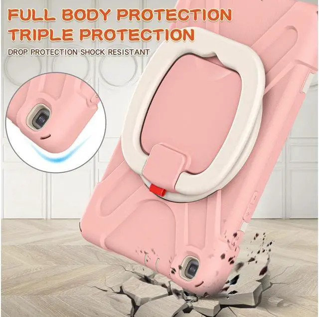 Alt view image 7 of 7 - BONAEVER For Samsung Galaxy Tab A 8.0 Case 2019 Rugged Shockproof Case with Hand Strap Stand and Carrying Shoulder Strap for Galaxy Tab A 8.0 2019 Model SM-T290 SM-T295 SM-T297