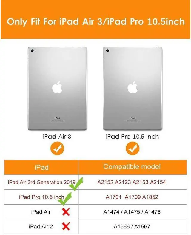Alt view image 2 of 7 - BONAEVER For iPad Air 3 10.5 Case 2019 iPad Pro 10.5 Case 2017 for Kids- Shockproof Case Cover with Pencil Holder Rotating Stand Hand Strap Shoulder Strap for iPad Air 3rd Gen case 10.5
