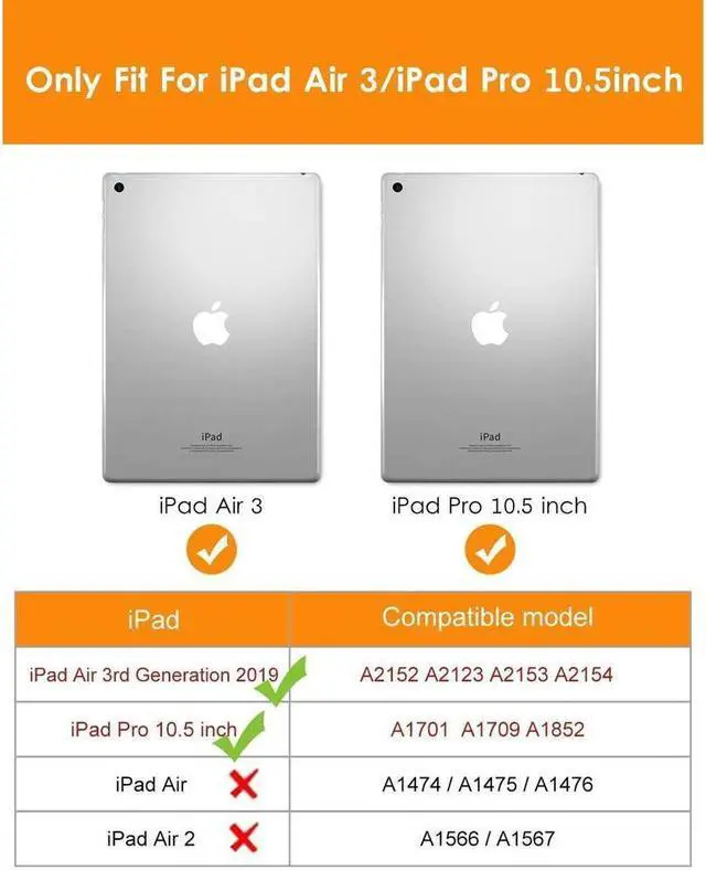 Alt view image 2 of 7 - BONAEVER For iPad Air 3 10.5 Case 2019 iPad Pro 10.5 Case 2017 for Kids- Shockproof Case Cover with Pencil Holder Rotating Stand Hand Strap Shoulder Strap for iPad Air 3rd Gen case 10.5