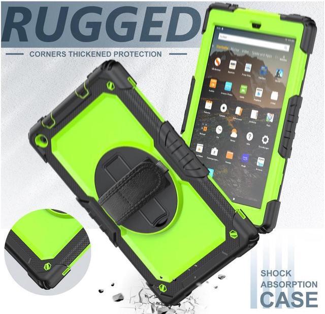 Alt view image 5 of 6 - BONAEVER For Amazon Kindle Fire HD 10 Case 2019 2018 2017 Release Shockproof Cover with Stand and Strap Shoulder Strap for Fire HD 10.1 Inch (9th/8th/7th Generation)