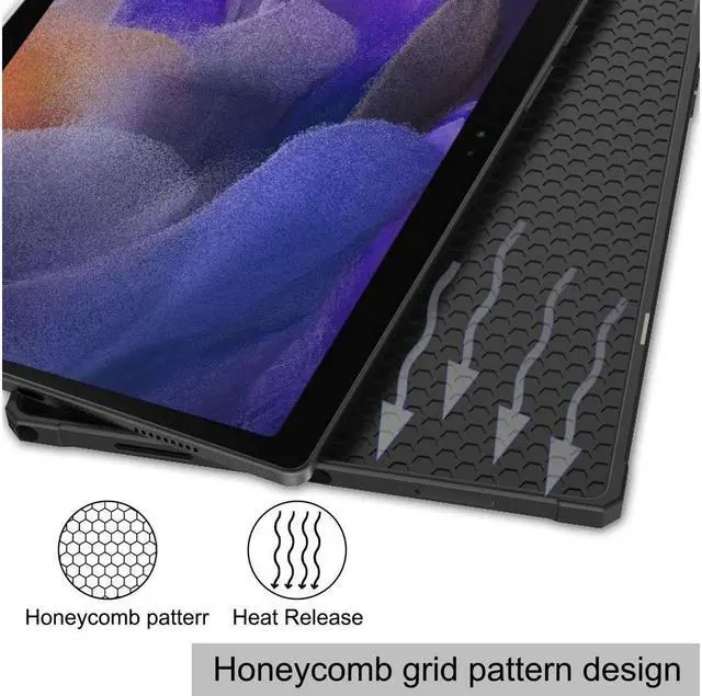 Alt view image 6 of 7 - BONAEVER Case for Samsung Galaxy Tab A8 10.5 Inch 2021 SM-X200 SM-X200N SM-X205 SM-X205N - Ultra Slim Tri-Fold Smart Stand Cover with Auto Sleep Wake