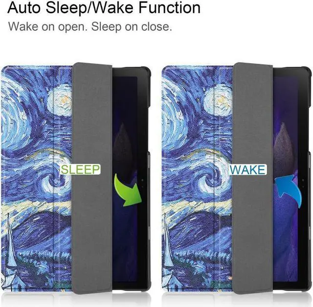 Alt view image 3 of 6 - BONAEVER Case for Samsung Galaxy Tab A8 10.5 Inch 2021 SM-X200 SM-X200N SM-X205 SM-X205N - Ultra Slim Tri-Fold Smart Stand Cover with Auto Sleep Wake