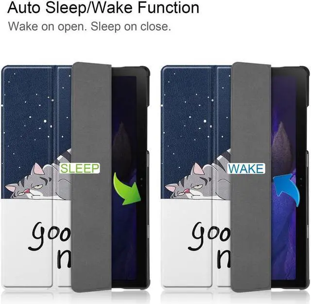 Alt view image 3 of 7 - BONAEVER Case for Samsung Galaxy Tab A8 10.5 Inch 2021 SM-X200 SM-X200N SM-X205 SM-X205N - Ultra Slim Tri-Fold Smart Stand Cover with Auto Sleep Wake