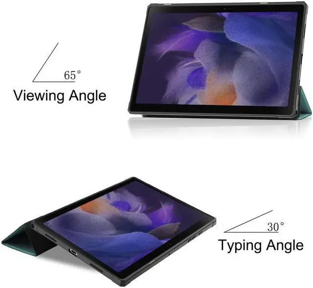 Alt view image 2 of 6 - BONAEVER Case for Samsung Galaxy Tab A8 10.5 Inch 2021 SM-X200 SM-X200N SM-X205 SM-X205N - Ultra Slim Tri-Fold Smart Stand Cover with Auto Sleep Wake