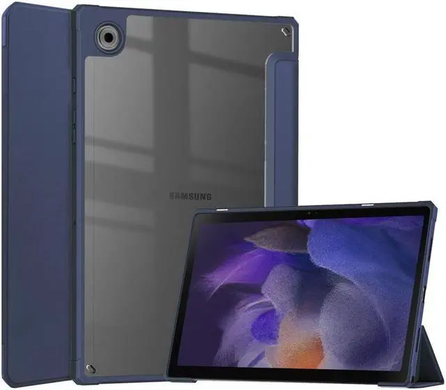 Main image of BONAEVER Case for Samsung Galaxy Tab A8 10.5 Inch 2021 SM-X200 SM-X205 Smart Slim Trifold Stand Cover with Auto Sleep Wake Clear Transparent Back Shell