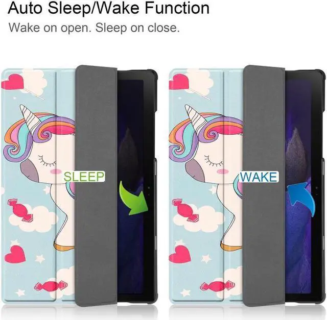 Alt view image 4 of 7 - BONAEVER Case for Samsung Galaxy Tab A8 10.5 Inch 2021 SM-X200 SM-X200N SM-X205 SM-X205N - Ultra Slim Tri-Fold Smart Stand Cover with Auto Sleep Wake