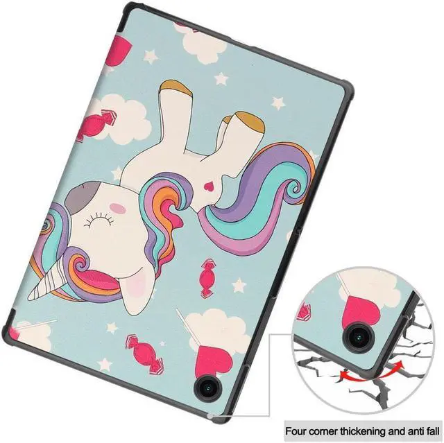Alt view image 6 of 7 - BONAEVER Case for Samsung Galaxy Tab A8 10.5 Inch 2021 SM-X200 SM-X200N SM-X205 SM-X205N - Ultra Slim Tri-Fold Smart Stand Cover with Auto Sleep Wake