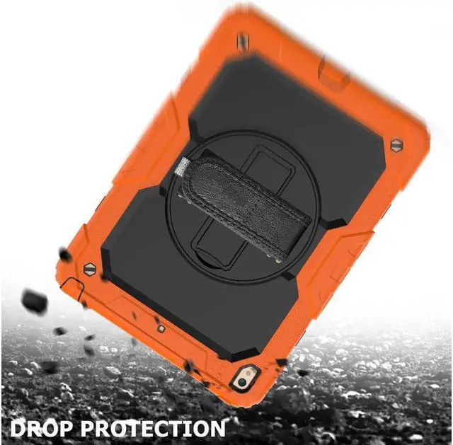 Alt view image 2 of 5 - BONAEVER For iPad Air 3 10.5 Case 2019 / iPad Pro 10.5 Case 2017 Rugged Shockproof Protective Cover Case with Rotating Stand and Shoulder Strap for iPad Air (3rd Gen) 10.5" 2019 / iPad Pro 10.5" 2017