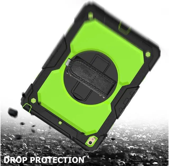 Alt view image 4 of 5 - BONAEVER For iPad Air 3 10.5 Case 2019 / iPad Pro 10.5 Case 2017 Rugged Shockproof Protective Cover Case with Rotating Stand and Shoulder Strap for iPad Air (3rd Gen) 10.5" 2019 / iPad Pro 10.5" 2017