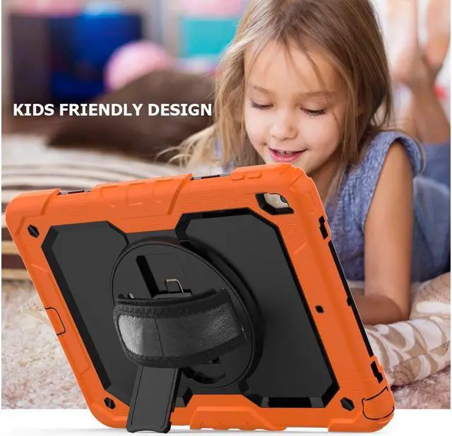 Alt view image 4 of 5 - BONAEVER For iPad Air 3 10.5 Case 2019 / iPad Pro 10.5 Case 2017 Rugged Shockproof Protective Cover Case with Rotating Stand and Shoulder Strap for iPad Air (3rd Gen) 10.5" 2019 / iPad Pro 10.5" 2017