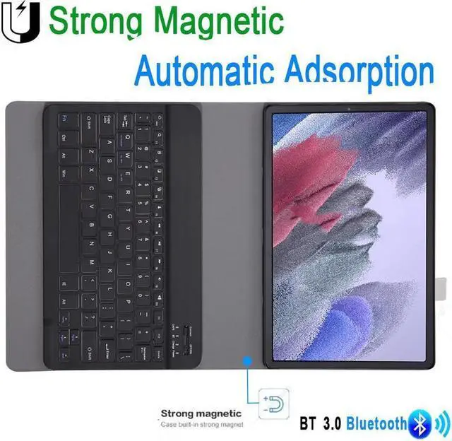 Alt view image 6 of 7 - BONAEVER Bluetooth Keyboard Case for Lenovo Tab P12 Pro 12.6 inch 2021 / Xiaoxin Pad Pro 12.6 2021 Wireless Keyboard with Pencil Holder