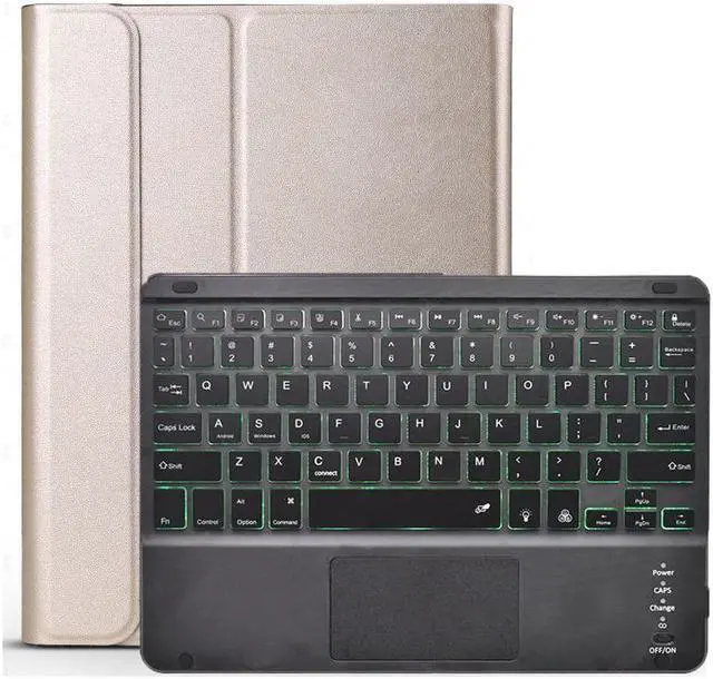 Main image of BONAEVER Bluetooth Touchpad Keyboard Case for Lenovo Tab P12 Pro / Xiaoxin Pad Pro 12.6 2021 Wireless Detachabe Keyboard Cover with 7 Color Backlights Pencil Holder