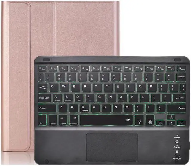 Main image of BONAEVER Bluetooth Touchpad Keyboard Case for Lenovo Tab P12 Pro / Xiaoxin Pad Pro 12.6 2021 Wireless Detachabe Keyboard Cover with 7 Color Backlights Pencil Holder